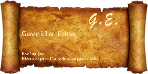 Gavrila Edna névjegykártya